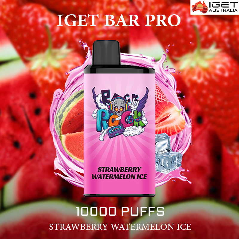 IGET BAR PRO – STRAWBERRY WATERMELON ICE – 10000 PUFFS