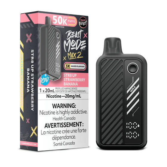 Flavour Beast Mode Max 2 – STR8 UP Strawberry - 50,000 Puffs